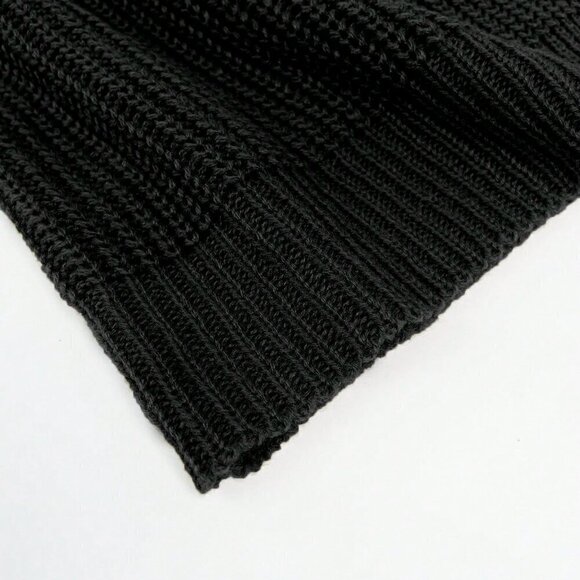 Black Casual Women's Drop Shoulder Open Front Cardigan - Picture 4 of 8